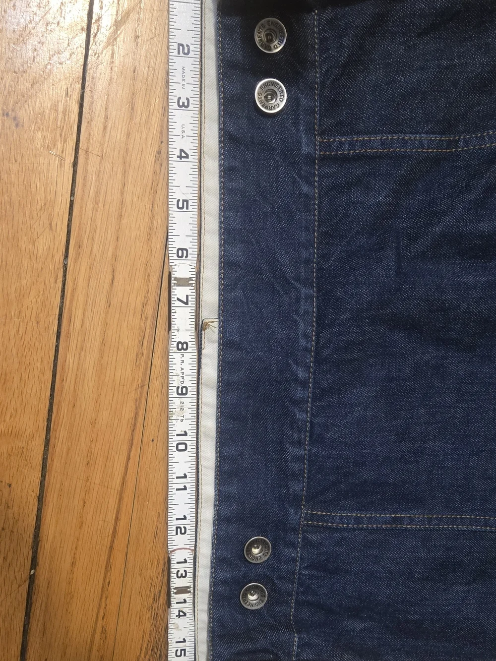 Engineered Garments Men's Dark Blue Denim Jacket - Classic Trucker Style. Xsmall - Picture 12 of 12